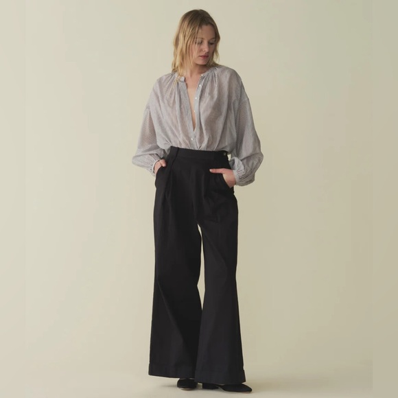 Doen Hilaire Pants in Black size 2 BNWT Retail $228 - Picture 2 of 8